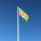 Badiucao, Lennon Flag, 2021, Bandiera, 200 x 300 cm | © Badiucao