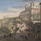 Gaspar van Wittel, Veduta di Roma con Villa Medici, 1683, Tempera su pergamena, 22.8 × 43.5 cm, Inv. 1413, Roma, Gallerie Nazionali di Arte Antica | © Gallerie Nazionali di Arte Antica, Roma (MiC) - Bibliotheca Hertziana, Istituto Max Planck per la storia dell'arte / Enrico Fontolan