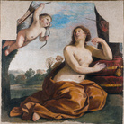 Giovanni Francesco Barbieri (detto il Guercino), Venere e Amore, 1632, Affresco staccato e trasportato su tela, 175 x 176 x 4 cm, Accademia Nazionale di San Luca, Roma