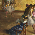 Edgar Degas, La classe di danza, 1880 circa, Olio su tela, 76.8 x 82.2 cm, Philadelphia Museum of Art, Acquistato con il W. P. Wilstach Fund, 1937