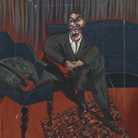 Francis Bacon, Seated Figure, 1961, Olio su tela | © The Estate of Francis Bacon | all rights reserved by SIAE 2019 | Foto: © Tate London | Courtesy of Chiostro del Bramante, Roma