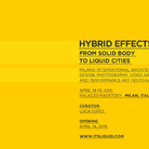 Hybrid Effects. From Solid Body to Liquid Cities