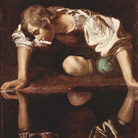 Michelangelo Merisi da Caravaggio, Narciso alla fonte, 1597-1599, Olio su tela, 92 x 112 cm, Galleria Nazionale d'Arte Antica, Palazzo Barberini, Roma