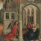 Robert Campin, Annunciazione, Trittico di Mérode, 1428, New York, Metropolitan Museum of Arts