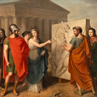 Gaspare Landi, Pericle ammira le opere di Fidia al Partenone, 1811-1813, Olio su tela | © Napoli, Museo Real Bosco di Capodimonte, Depositi