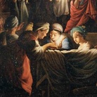 Carlo Saraceni, La nascita della Vergine, 1617. Chiesa di Santa Maria in Aquiro, Roma - Roma