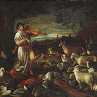 Francesco Bassano, Orfeo incanta gli animali con il suono del suo violino.