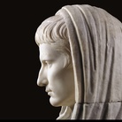 Statua togata, Augusto capite velato come Pontefice Massimo (da via Labicana), particolare Roma, Museo Nazionale Romano, Palazzo Massimo alle Terme