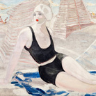 Jacqueline Marval, Bather in a Black Swimsuit, 1920–23, oil on canvas, Private collection, courtesy Comité Jacqueline Marval Paris. © Nicolas Rouxdit Buisson