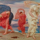 Frederic Leighton, Ragazze greche raccolgono ciottoli in riva al mare, 1871, Olio su tela, Collecciòn Pérez Simòn, Mexico