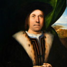 Lorenzo Lotto. Ritratto di uomo con rosario