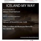 Iceland My Way. Mostra fotografica di Johann Smari Karlsson