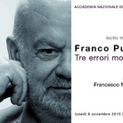 Lectio Magistralis - Franco Purini. Tre errori moderni