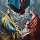 El Greco, Madonna col Bambino e Santa Martina e Sant'Agnese, 1597, Olio su tela, 193.5 × 103 cm, National Gallery of Washington | © Courtesy National Gallery of Art, Washington