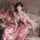 Giovanni Boldini, La signora in rosa (Olivia Concha de Fontecilla), 1916, Olio su tela, 113 x 163 cm, Ferrara, Museo Giovanni Boldini