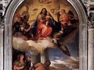 immagine di Madonna in gloria con Bambino e Santi