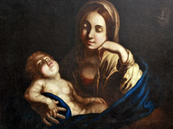 immagine di Madonna col bambino dormiente