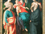 immagine di Madonna col Bambino, sant'Anna e quattro santi