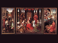 immagine di Trittico del Matrimonio Mistico di Santa Caterina di Alessandria, Hans Memling