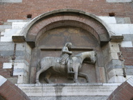 immagine di Oldrado da Tresseno a cavallo