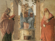 immagine di Madonna col Bambino tra i santi Giacomo e Girolamo
