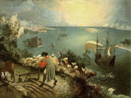 immagine di Pieter Bruegel Il Vecchio, Paesaggio con la caduta di Icaro