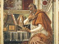 immagine di Sant'Agostino nello studio