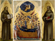 immagine di Dormitio Virginis e i santi Francesco e Antonio da Padova