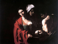 immagine di Salomè con la testa del Battista