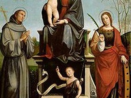immagine di Madonna col Bambino e Santi e Pietà
