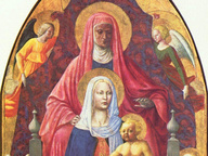 immagine di Madonna col Bambino, sant’Anna e angeli