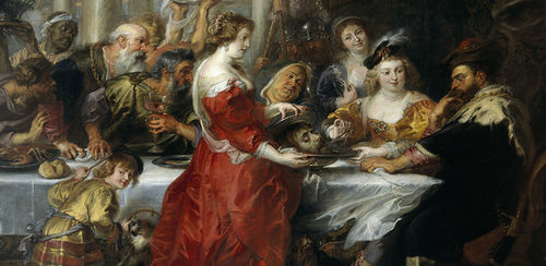 Peter Paul Rubens, Banchetto di Erode (1635-1638 ca), olio su tela, 208 x 272 cm. Edimburgo, National Galleries of Scotland