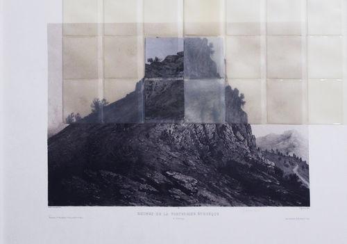 Raffaele Quida, Frame 15m12s 2019, 50x70 cm, stampa e fogli acetati su incisione