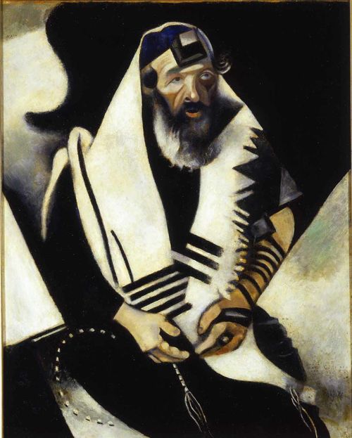 Marc Chagall, Rabbino n.2 o Rabbino di Vitebsk, 1914-22, olio su tela, 104x84cm. Ca&rsquo; Pesaro &ndash; Galleria Internazionale d&rsquo;Arte Moderna, Venezia