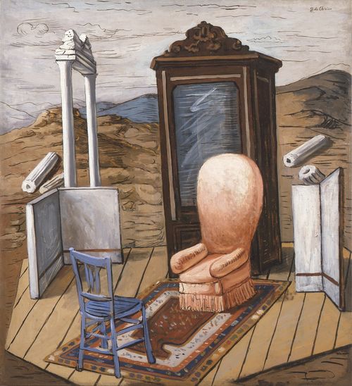 Giorgio de Chirico Meubles dans une vallée, 1927. Collezione privata