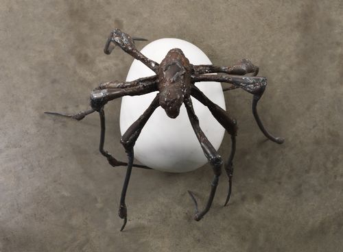 Louise Bourgeois, <em>Spider</em>, 2000. Steel and marble, 52.1 x 44.&nbsp;Photo Christopher Burke &copy; The Easton Foundation/Licensed by S.I.A.E., Italy and VAGA at Artists Rights Society (ARS), New York