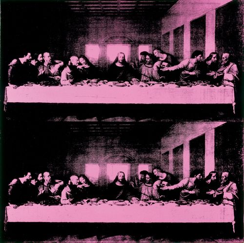 Andy Warhol, The Last Supper, 1987, acrilico su serigrafia riportata su tela