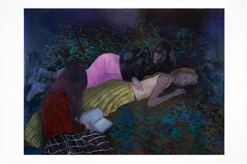 Maddalena Tesser, <em>Sirene</em>, 2021, Olio su tela, 145 x 198 cm | Courtesy of A plus A Gallery<br />