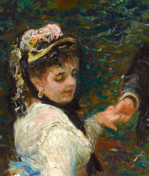 Pierre-Auguste Renoir, <em>The Promenade</em>, 1870, particolare. The J. Paul Getty Museum, Los Angeles