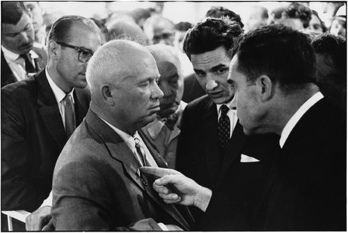 Nikita Khrushchev and Richard Nixon, USSR, Moscow, 1959 