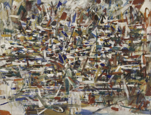 Tancredi Parmeggiani, <em>Composizione</em>, 1957, Tempera su tela, 169.4 x 130.4 cm, Collezione Peggy Guggenheim, Venezia