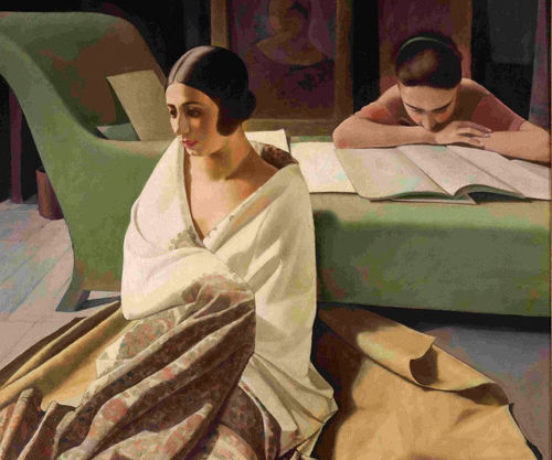 Felice Casorati, Raja, [1924-1925], tempera su tavola, 120 x 100 cm. Venezia. Collezione privata 