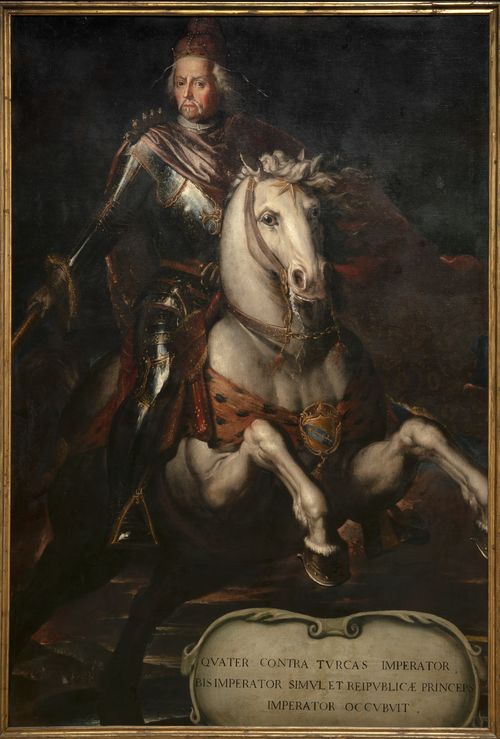 Giovanni Carboncino, <em>Ritratto equestre del Doge Francesco Morosini</em>, 1690 circa, Olio su tela, Venezia, Museo Correr, Cl. I n. 1388 | Courtesy of Museo Correr<br />