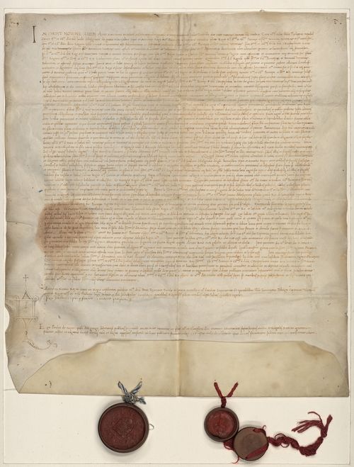 1492. Asolo. Lettera di Caterina Cornaro con sottoscrizione autografa, diretta a Vittore Trevisan priore di San Cipriano di Murano
