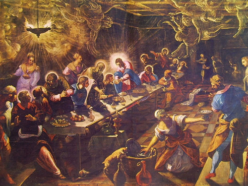 Jacopo Tintoretto, <em>Ultima cena</em>, 1592-1594