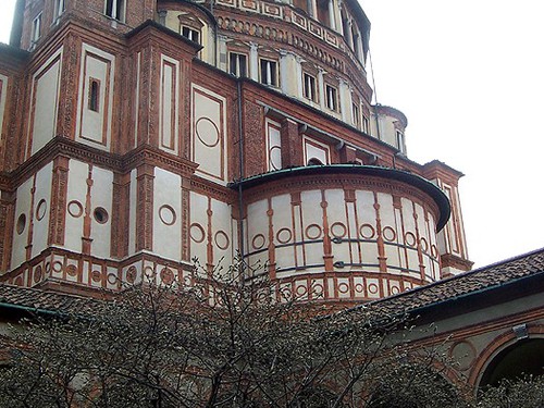 Chiostro - tribuna - Affresco di Donato Bramante