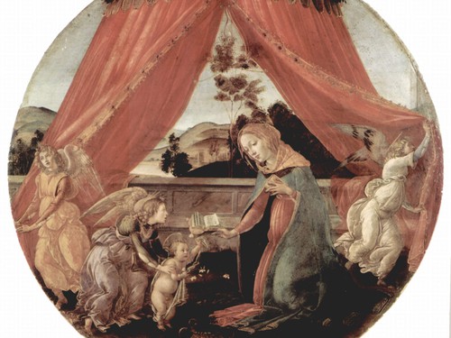 Sandro Botticelli Madonna Con Bambino O Madonna Del Libro