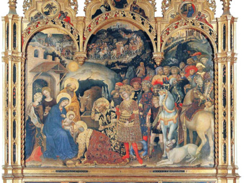 Gentile Da Fabriano Adorazione Dei Magi 1423 Tempera Oro E Argento