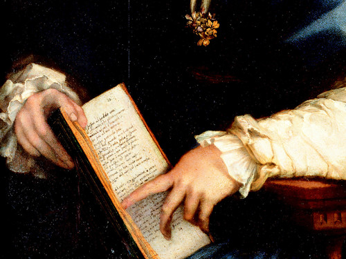 Andrea del Sarto, <em>Ritratto di giovane donna col ‘Petrarchino’</em>, 1528, olio su tavola, Firenze, Galleria degli Uffizi.