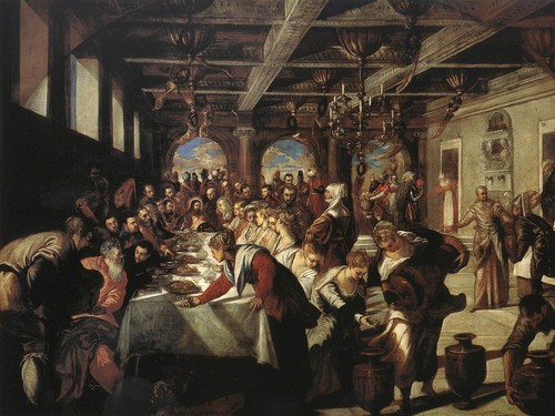 Tintoretto, <em>Nozze di Cana</em>, 1561, Olio su tela, 435 x 545 cm, Venezia, Basilica di Santa Maria della Salute